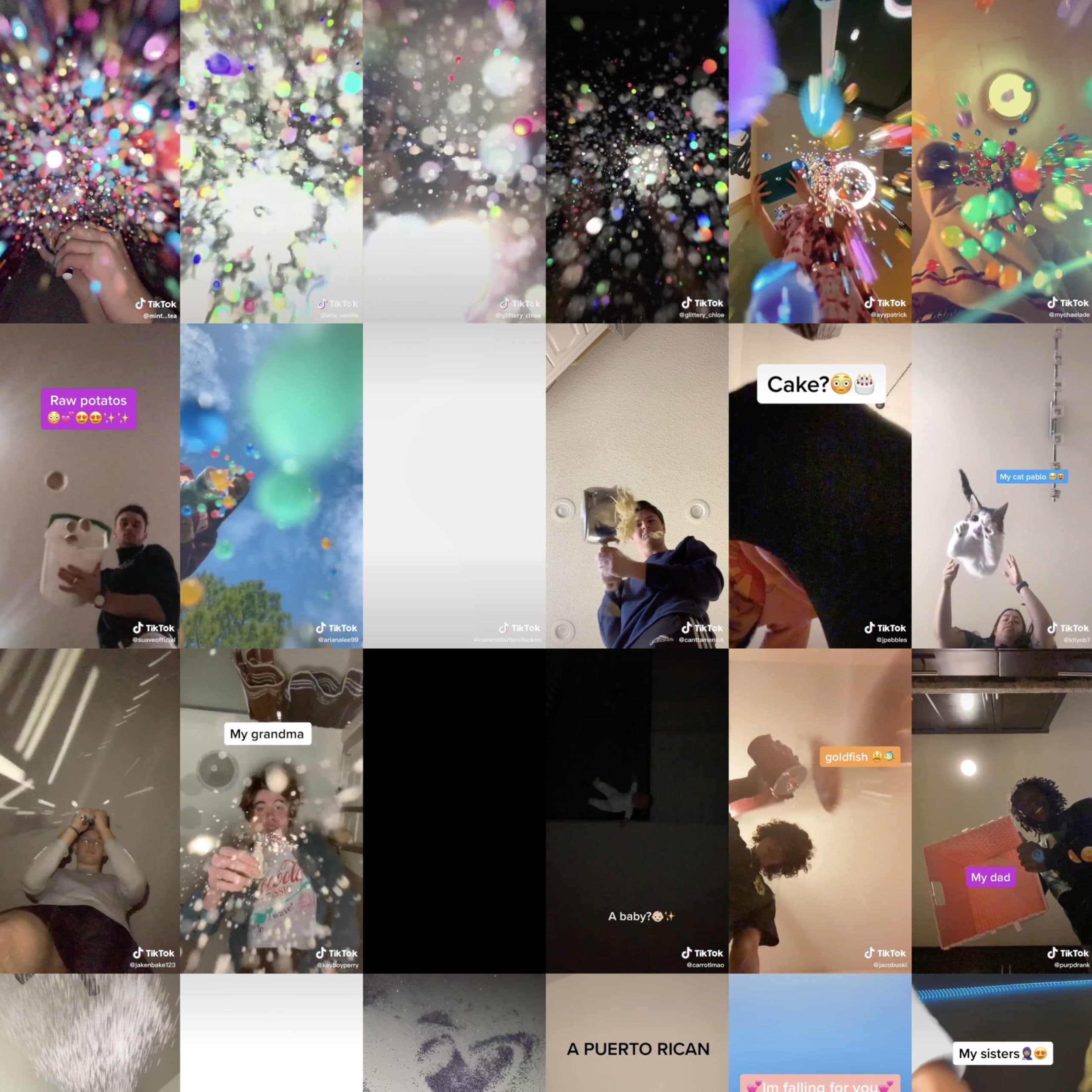 Perfect Sync: Mapping TikToks through video collage